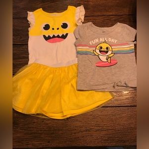 Nickelodeon Girl 2t Baby Shark Outfit